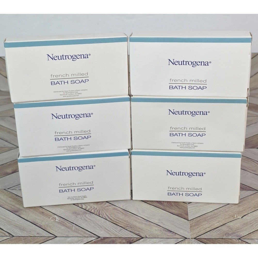 Neutrogena French Milled Soap and Bath Soap Travel Size 6 Bars New